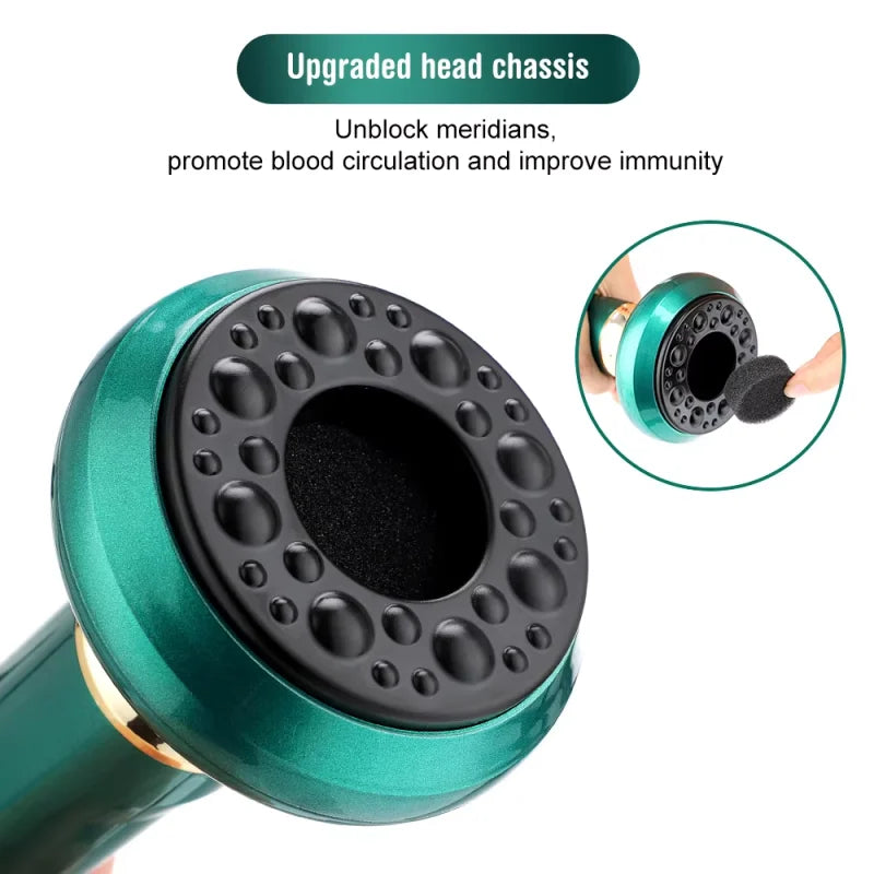 Intelligent Electric Cupping Device | Vacuum Negative Pressure Meridian Massager with Heating