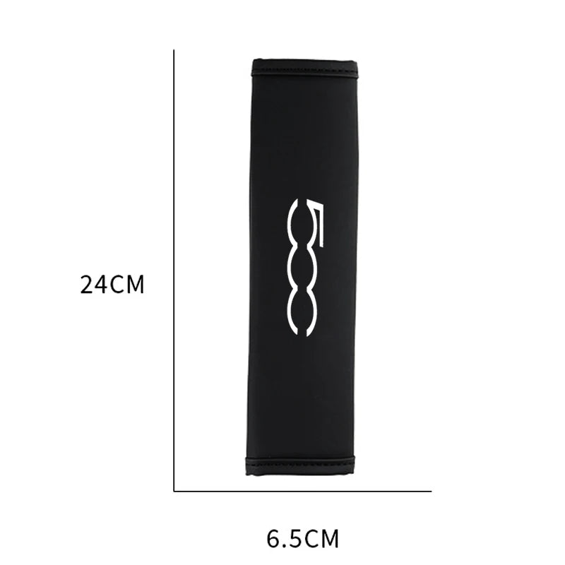 Car seat belt cover for Fiat 500 Breathable shoulder pad Driver shoulder care for adults and children car accessories interior