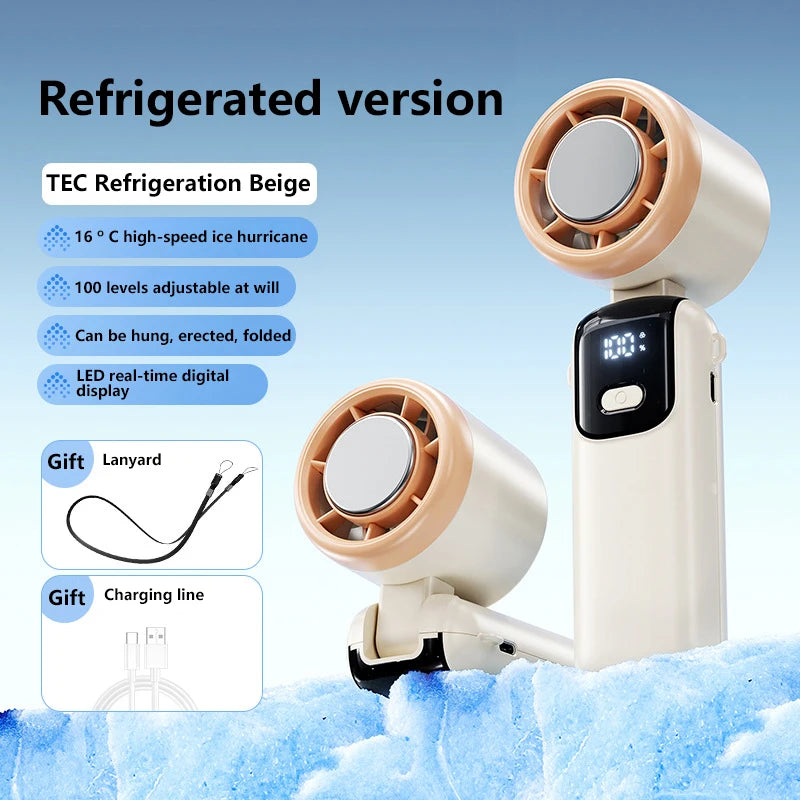 Xiaomi Refrigeration Handheld Electric Fan High speed Violent Turbo Fa