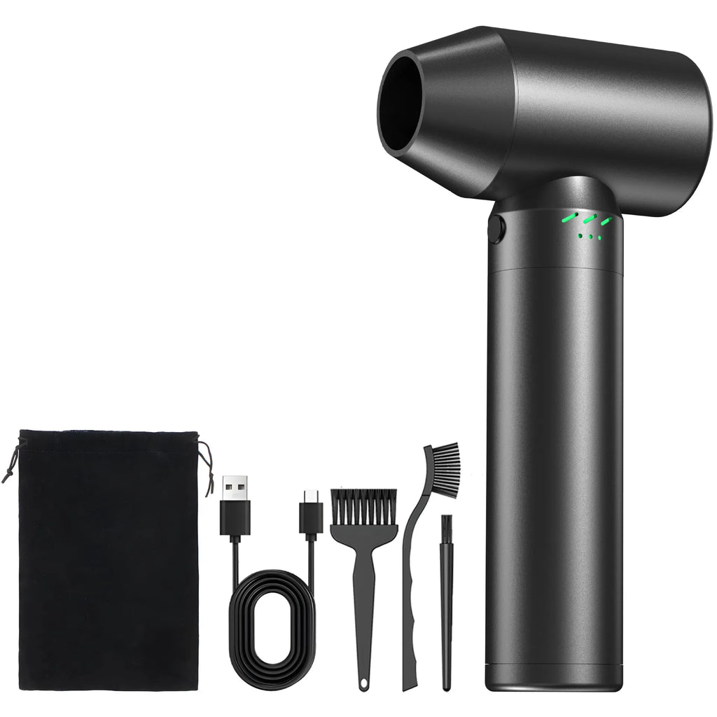 80000RPM Turbo Jet Fan Brushless Motor Handheld Duct Fan Wireless Air Gun 600g Thrust Violent Fan Electric Dryer For Car