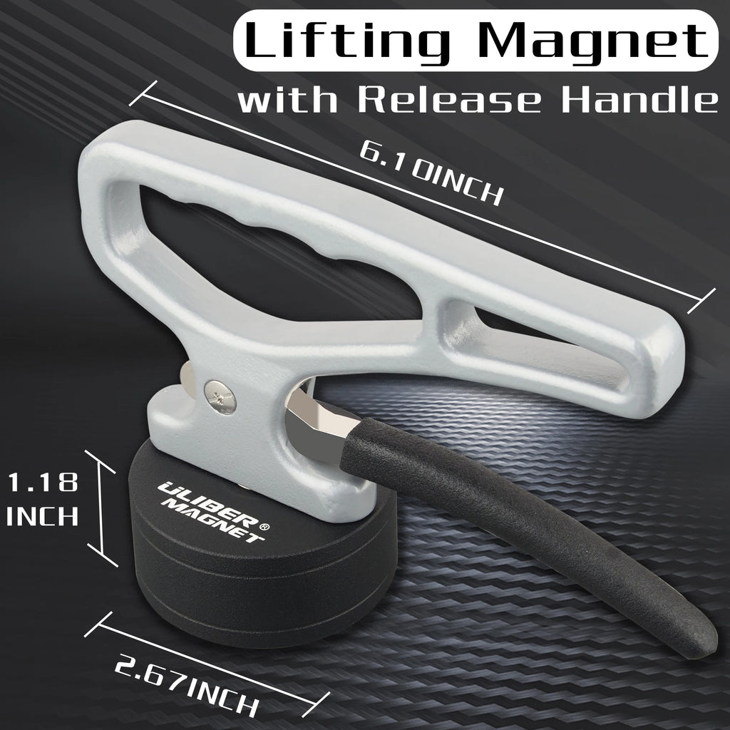 Heavy Duty Strong Magnetic Pickup Tool Lifting With Quick Release Portable Material Collector Ergonomic Handle for Iron Plate
