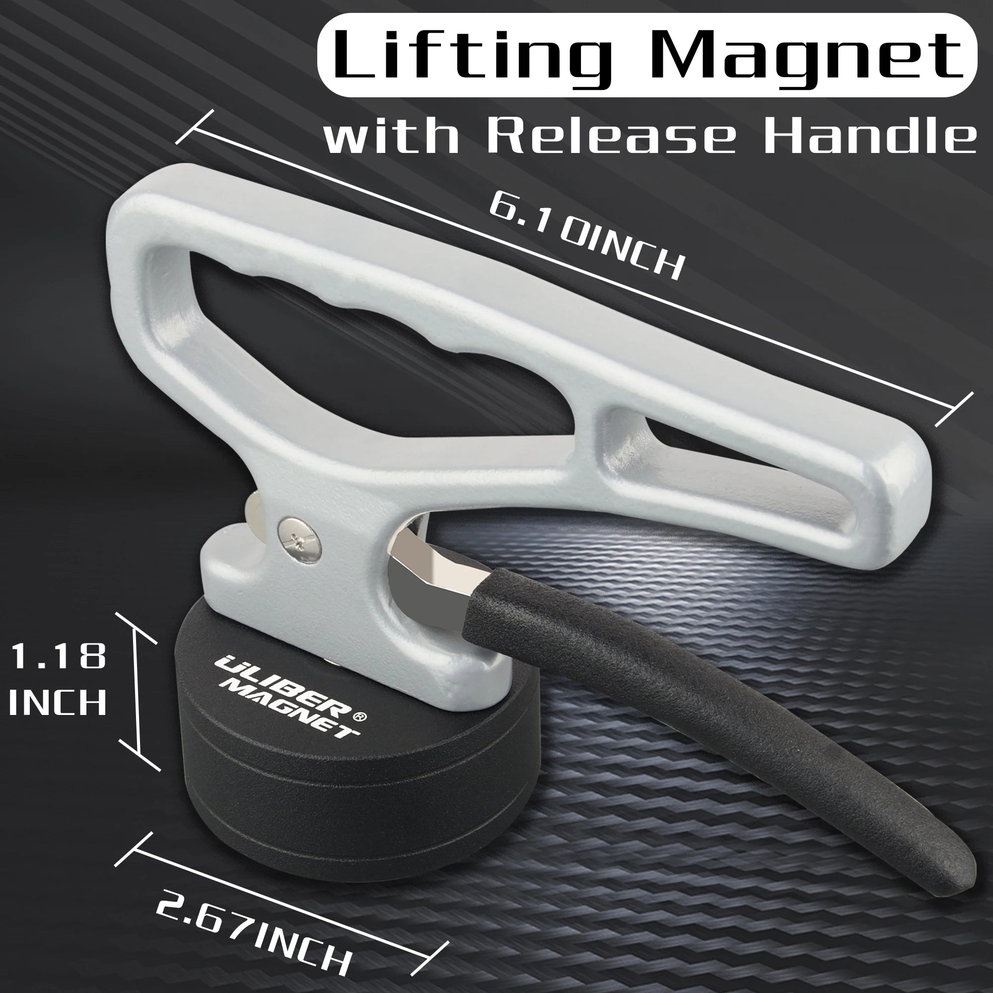 Heavy Duty Strong Magnetic Pickup Tool Lifting With Quick Release Portable Material Collector Ergonomic Handle for Iron Plate
