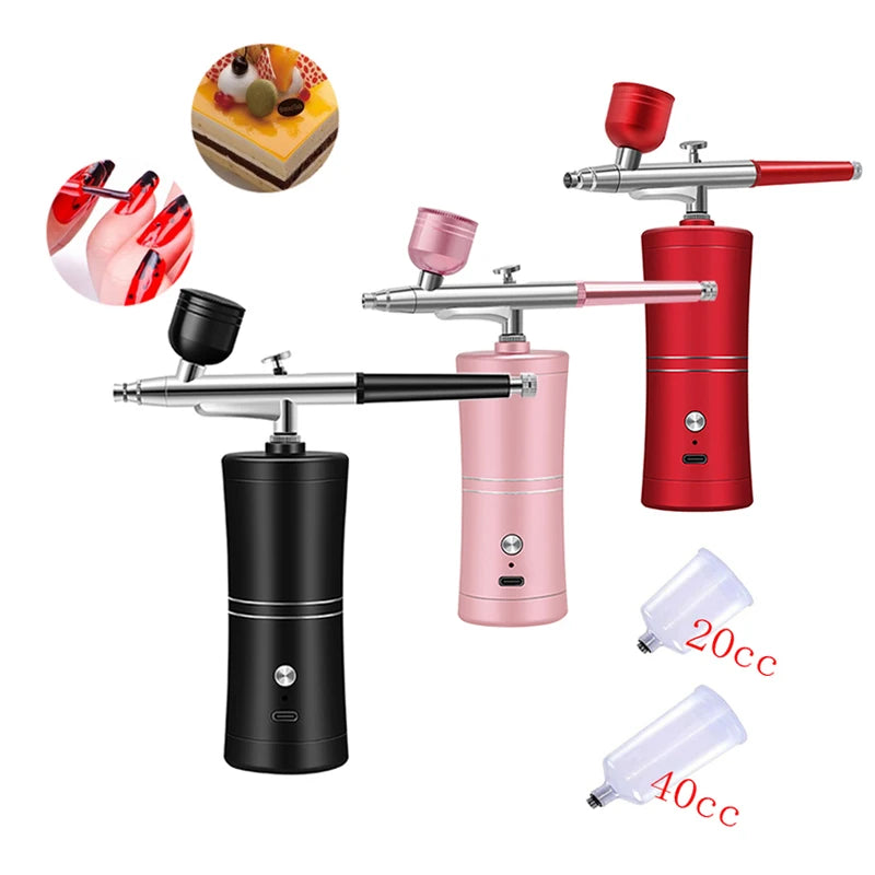 Multi-Purpose Cordless Mini Airbrush Set Spray Pump Gen Pen Air Compressor Kit Portable Air Brush Set Art Painting Spray Model