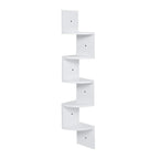 5-layer wooden wall rack corner rack wall-mounted bookshelf modern simple home decoration storage