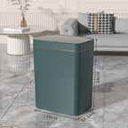 18L Smart Bathroom Trash Can Automatic Bagging Electronic Trash Can White Touchless Narrow Smart Sensor Garbage Bin Smart Home