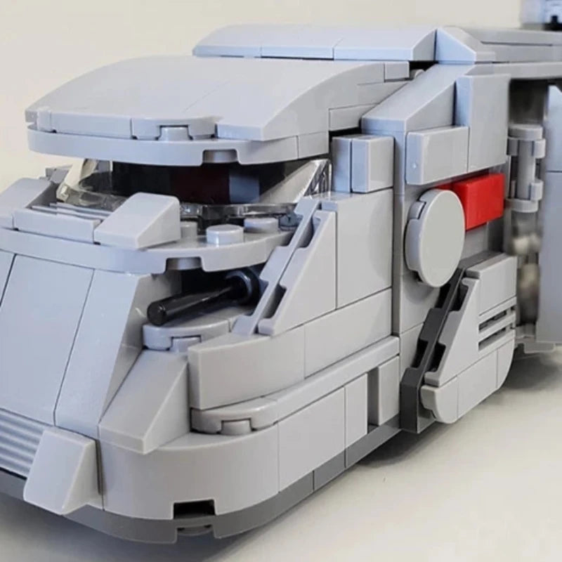 Space Wars Weapon Battleship MOC-38045 Imperial Trooper Transport Spaceship Building Blocks Toys Gift for Adults Kids 741PCS