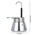 Single/Double Tube Espresso Maker Easy To Operate & Quick Cleanup Pot Italian Coffee Machine Maker 1/2/4 Cups Gift for Man Women