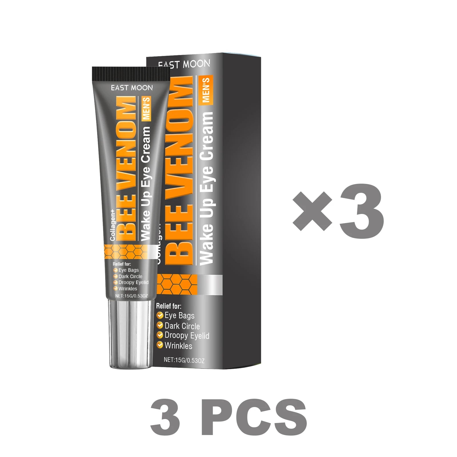 East Moon Wake Up Eye Cream Fade Fine Lines Reduce Dark Circles Eye Bags Puffiness Hydrating Moisturizer Men Eye Care Lotion