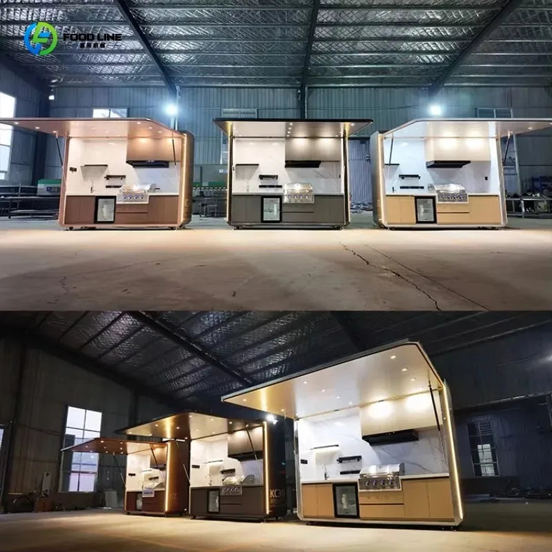 Customized Modular Outdoor Kitchen Cabinet Portable BBQ Island Grill Factory Direct Sales for Guesthouse