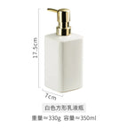 Enamel Hand Soap Shower Gel Dispensing Bottle Household Ceramic Soap Dispenser Gold Press Lotion Bottle Bathroom Accessories New