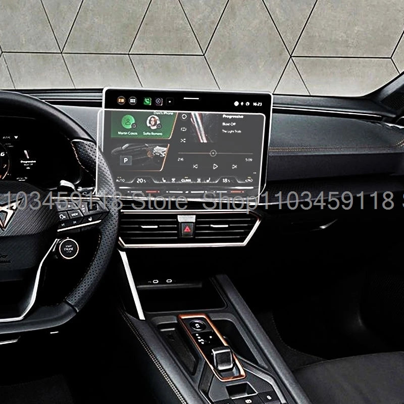 TPU screen Protector  film For Cupra Formentor 2025/Cupra Leon MK4 2024 2025 car 12.9inch GPS Navigation TouchScreen