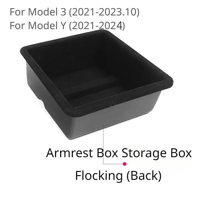 Central Control Storage Box for Tesla Model 3/Y/3+ Modely Juniper Center Console Organizer Tray Armrest Cubby Drawer Accessories