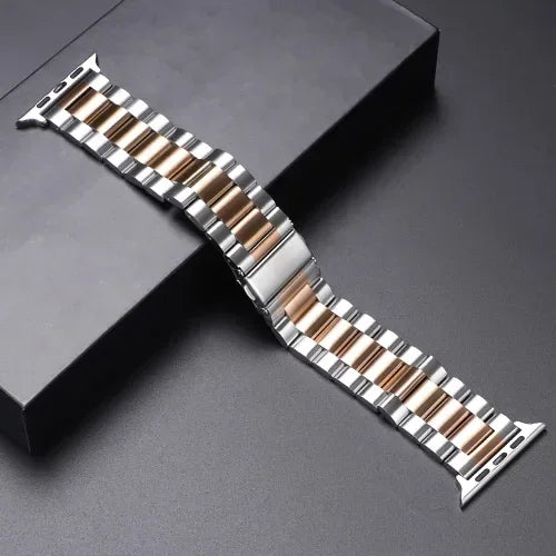 Stainless Steel Apple Watch Band - Metal Bracelet for 38-49mm Series 4-Ultra 2 | AlluCanFind
