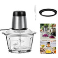 2L Electric Food Chopper - 2-Speed Vegetable Cutter, Meat Grinder & Blender, Compact Kitchen Processor
