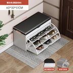 Shoe Change Stool at the Entrance to the Door, Household Seated Shoe Cabinet Seat, Integrated Shoe Rack, Soft