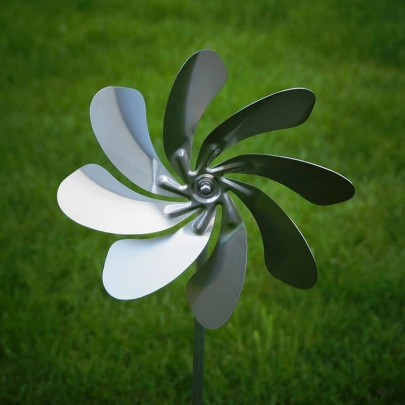 Metal Windmill Outdoor Wind Spinners 360 Degree Rotation Garden Lawn Decorations Metal Yard Decors Wind Sculptures