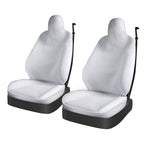Seat Cover For Tesla Model 3 / Y Front Seat Cover Spring Summer White/Black 4mm Thick Polyester Fiber Car Interior Accessories