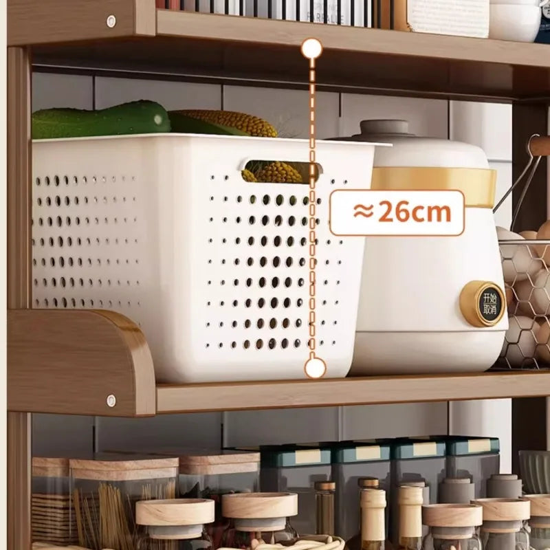 Multifunctional Kitchen Microwave Oven Shelf Multi-layer Storage Rack for Dishes Seasonings Sundries Corner Side Cabinet Organiz