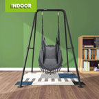 Swing Stand, Hammock Chair Stand Max Load 330lbs, Heavy Duty Hammock Stand,Outdoor or Indoor Hanging Chair Stand only,Hammock Ch