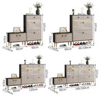 White Drawers Shelf Shoe Rack 3 Layers Narrow Save Space Shoe Cabinet Vertical Entrance Hall Meuble A Chaussures Home Furnitures
