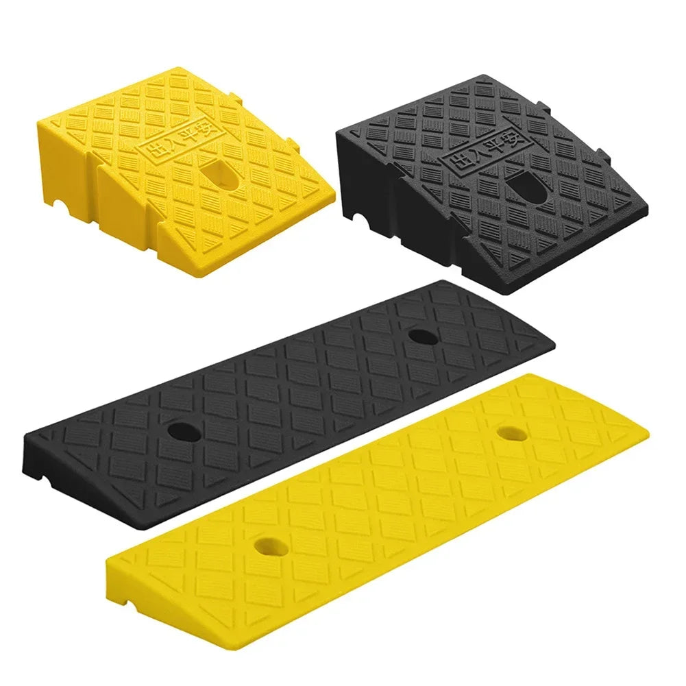 Car Wheel Driveway Ramps Portable Tires Curb Ramps Anti-Slip Threshold Ramp For Car Trailer Truck Bike Auto Accessories Amagi
