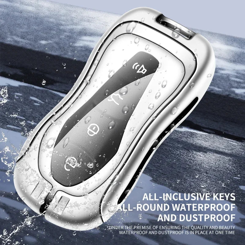 Alloy Car Remote Key Fob Cover Case Holder for Geely Tugella 2020 Azkarra Xingyue Boyue Pro Atlas Pro Gili Tugella Accessories