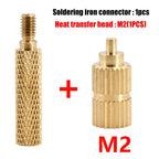 Brass Heating Soldering Iron Tip Tool Insert Nut for Plastic 3d Printing Holt Melt Nut Implant Connector M2 M2.5 M3 M4 M5 M6 M8