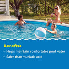 Alkalinity Increaser for Swimming Pools - Raises Alkalinity and Balances pH Levels   100% Sodium Bicarbonate  25 Pounds