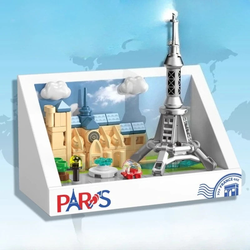 New York Magnetic Refrigerator Magnet Building Blocks Accessories London Landmark Building Paris Small Particle Model Toy Gift
