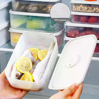 Refrigerator Food Storage Boxes For Frozen Meat & Fruit Fresh-Keeping Portable Food Sub-Packed Essential Kitchen Storage Tools