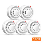 Tuya Smart WiFi Smoke Sensor Alerts & 85dB On-Site Alarm When Smoke Detected Ensure Safety Anytime Smartlife APP Contorl