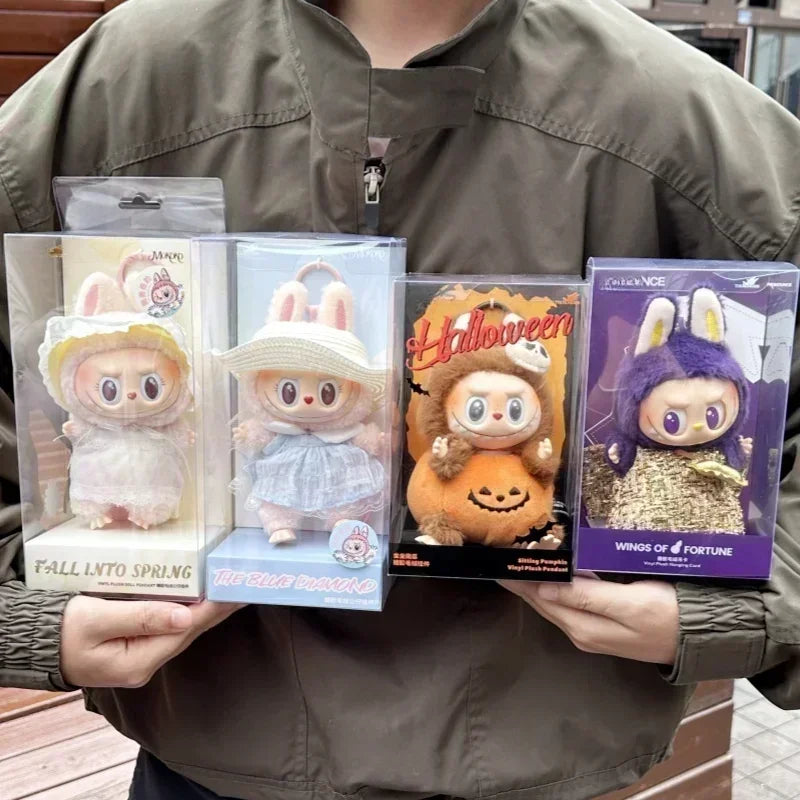 NEW Labubu The Monsters Pendant - Pumpkin Purple Replica Toy Doll