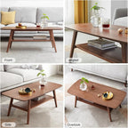 Solid Oak Rectangular Coffee Table