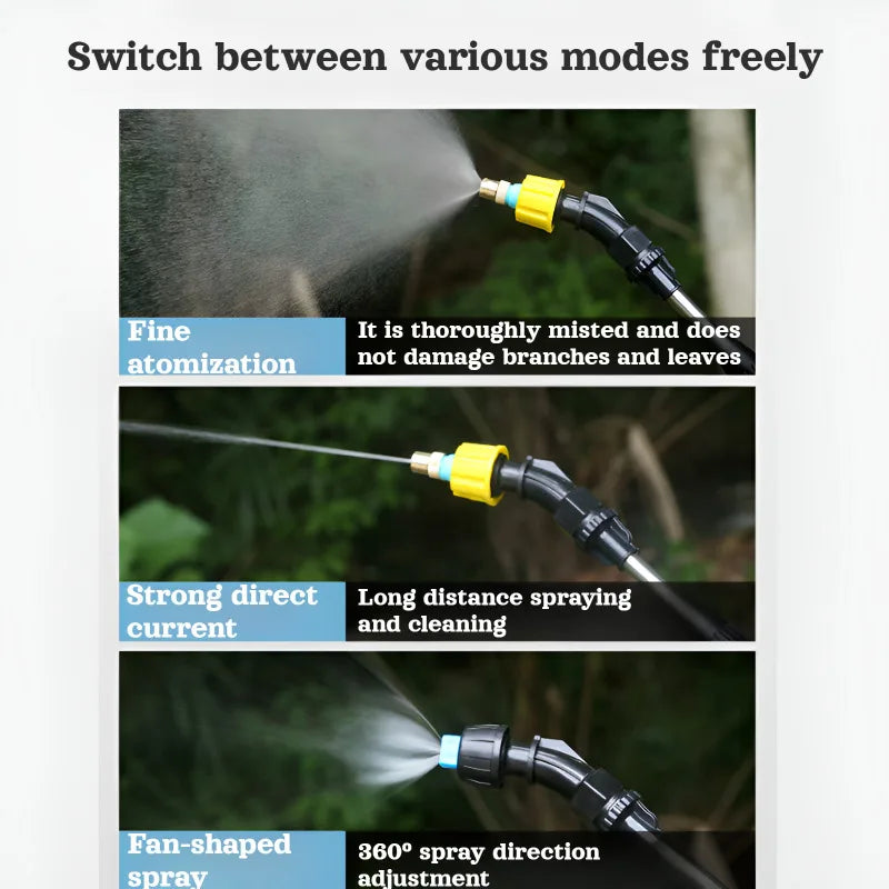 Rechargeable Electric Sprayer Household Car Wash Pump Gardening Watering Sprinkler Disinfectant Sprayer with Bucket