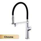 Luxury gun gray brass kitchen faucet 1 hole Double handle Cold and hot dual control, with filtered water Two function sink Tap