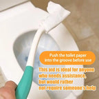 Long Reach Personal Wiping Aid Sturdy Comfort Butt Wiper Tools Flexible Daily Living Toilet Tissue Aids Streamlined Personal