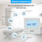 Digital Thermostat For  Underfloor Heating Floor Thermostat  Warm Floor Water Heating Gas Boiler Temperature Controller 220V
