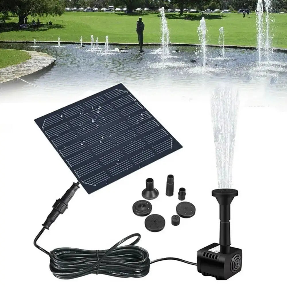 Sprinkler Mini Solar Panel Water Pump 4 Nozzles DIY Solar Fountain Pump DC Brushless 200L/H Solar Water Fountain Fish Tank