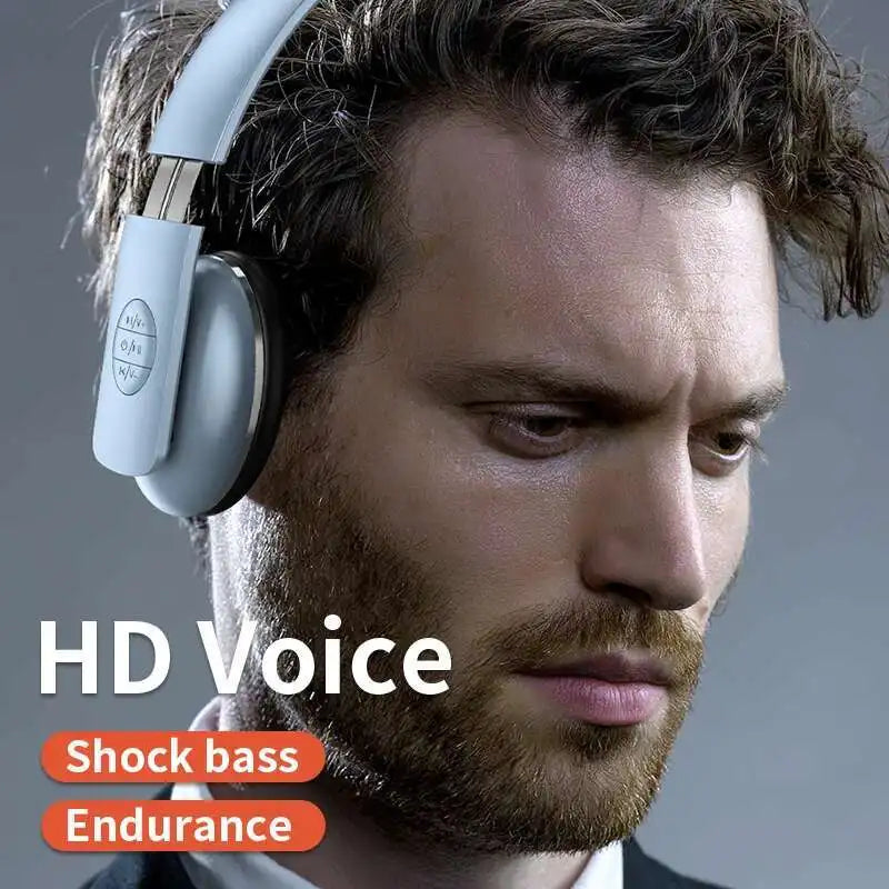New Retro Bluetooth Wireless Over-Ear Headphones Foldable Lightweight Noise Reduction Vintage Fashion Headset For Students Gifts