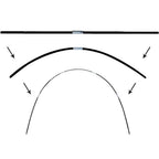 Greenhouse Hoops Set Gardening Folding Fiber Rod Set Arch Shed Bracket Garden Greenhouse Seedling Plant Hoop Grow Tunnel Support