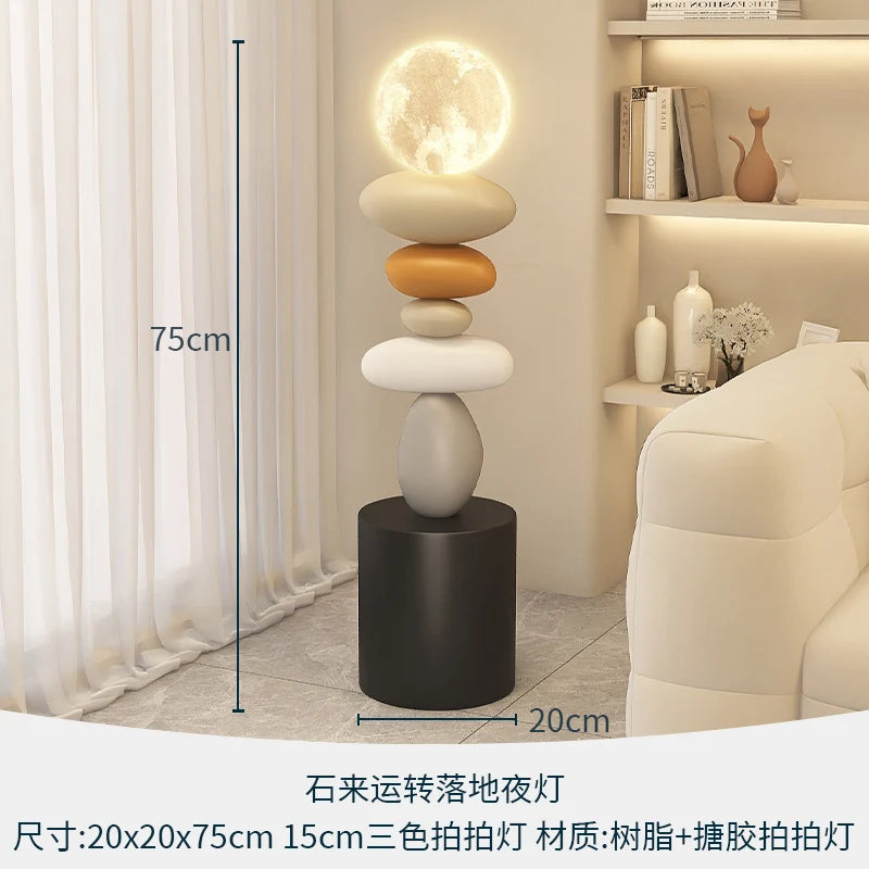 Home Decor Creative Art Statue Side Table Floor Decor Simple Style Living Room Large Floor Ornament Small Coffee Table Tea Table
