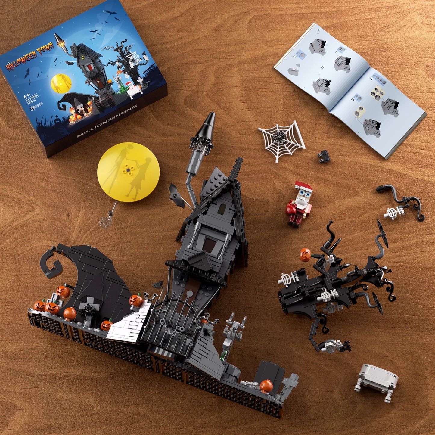 Nightmare Before Christmas House Building Set - Spooky Haunted Model Blocks for Kids & Adults Gift | AlluCanFind