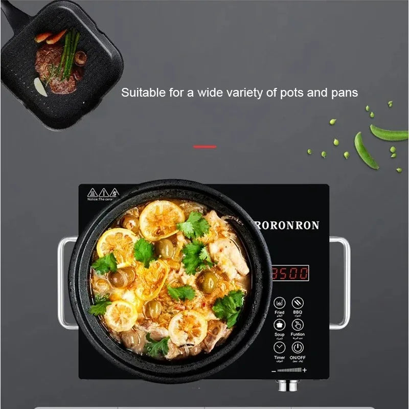 The Infrared Heating Cookware Cooking Multifunctional Electric Ceramic Stove 3500W Infinitely Adjustable Power For Soup Cooking