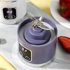 2025 New Household Charging MINI Crushed Ice Electric Juicer Powerful Motor 450ML Large Capacity Digital Display Juice Cup