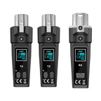 Dynamic Microphone Wireless UHF Converter XLR Wireless Microphone System Transmitter and Mic Receiver for Audio Mixer Guitar