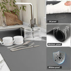 Kitten Cute Cat Kitchen Tableware Drying Mat Coffee Machine Drain Pad Countertop Absorbent Draining Mat Dinnerware Table Decor