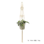 Hanging Plant Handmade Macrame Plant Hanger Flower Pot Planter Hanger Wall Decor Courtyard Garden Hanging Planter Hanging Basket