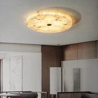 Led Lights Modern 2025 Marble Ceiling Chandelier Home Decor Ceiling Lamp White Marble New Designer Lustre for Living Room