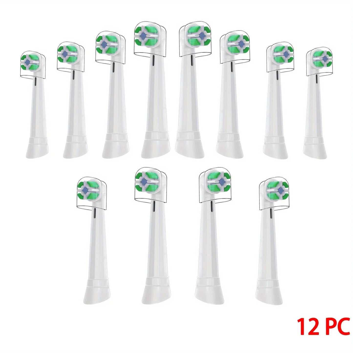 Toothbrush Heads Compatible with Oral B iO 3/4/5/6/7/8/9/10 Electric Toothbrushes, Replacement Toothbrush Heads for iO 4-12Pcs