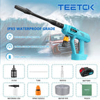 Cordless 18V Pressure Washer Gun for Car – 2-Battery Kit